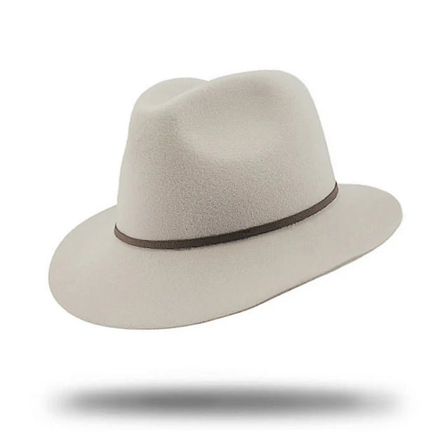 WOMEN'S FELT FEDORA - SAND