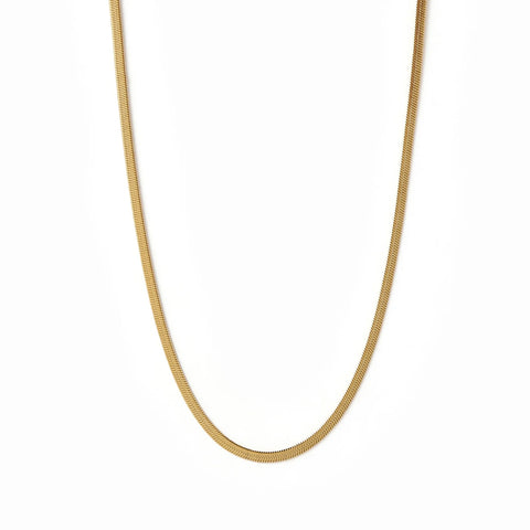 SHAYLA GOLD SNAKE CHAIN NECKLACE