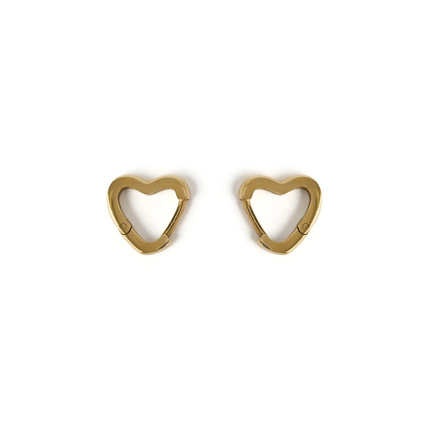 SWEETHEART GOLD EARRINGS - SMALL