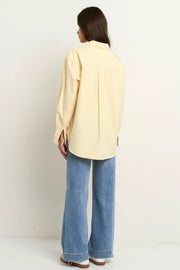 SIGNATURE LEMON OXFORD OVERSIZED BOYFRIEND SHIRT