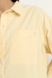 SIGNATURE LEMON OXFORD OVERSIZED BOYFRIEND SHIRT