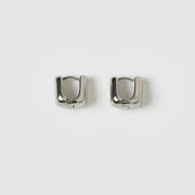 TESS SILVER HOOP EARRINGS