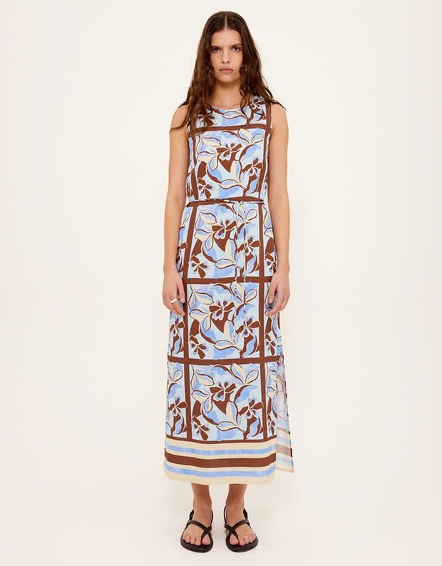 CIELO SHEATH MIDI DRESS - ABSTRACT