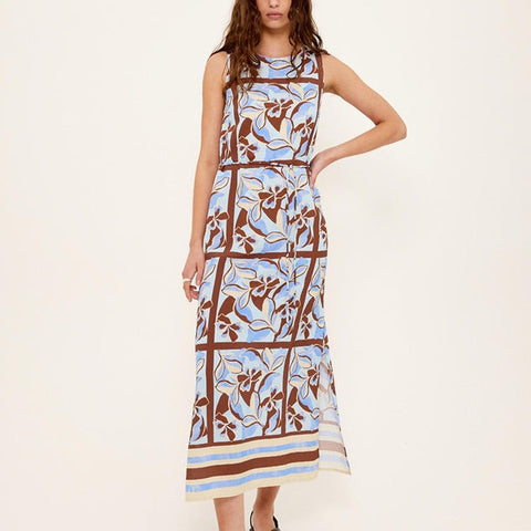 CIELO SHEATH MIDI DRESS - ABSTRACT