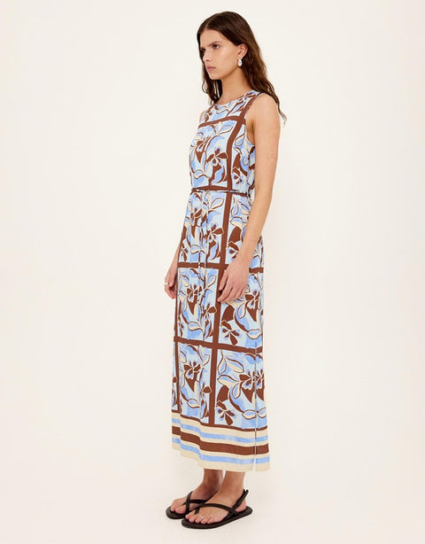 CIELO SHEATH MIDI DRESS - ABSTRACT