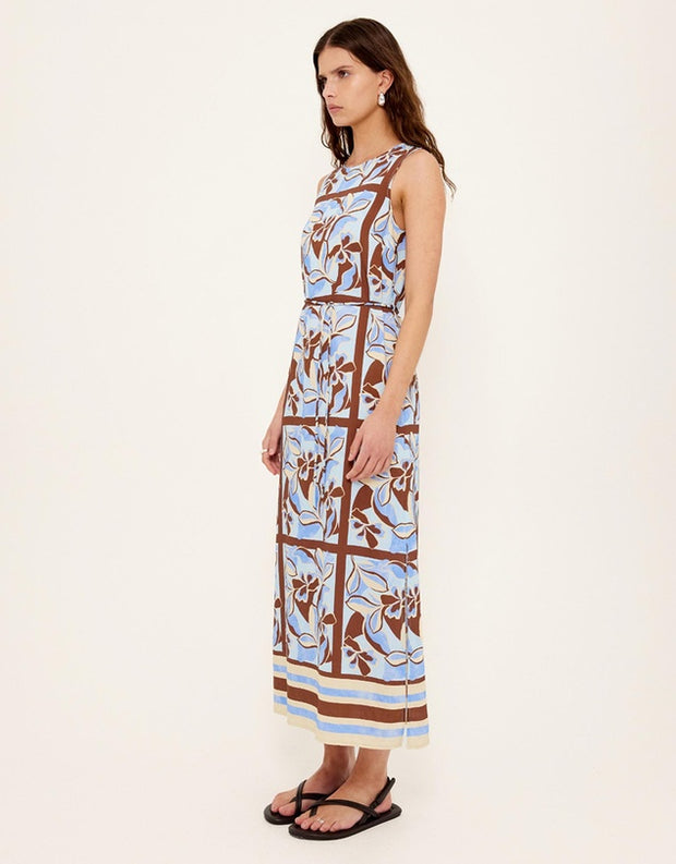 CIELO SHEATH MIDI DRESS - ABSTRACT