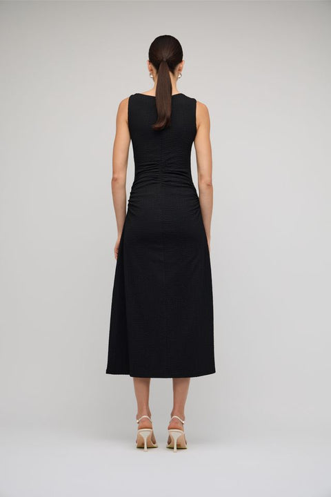 LYRIC CUTOUT MIDI DRESS