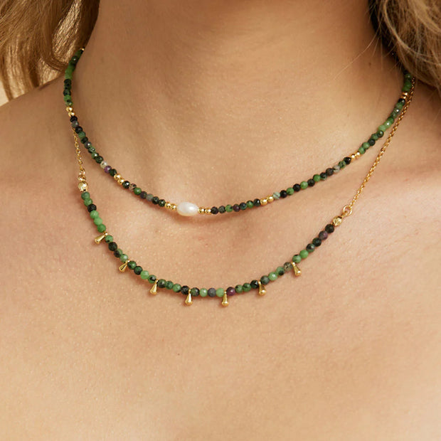 Mila gemstone necklace