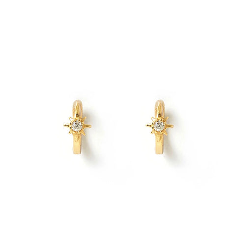 NOVA GOLD HUGGIE EARRINGS