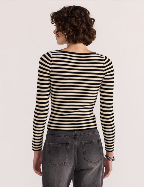 LANA STRIPE KNIT TOP