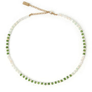 BLOOM PEARL AND GEMSTONE NECKLACE - MOSS