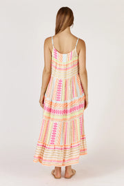 CORFU MAXI DRESS - NEON