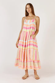 CORFU MAXI DRESS - NEON
