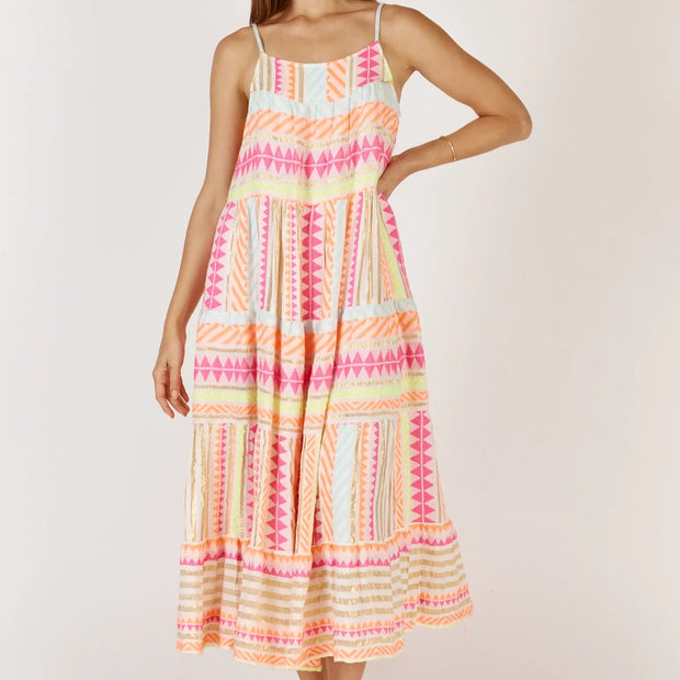 CORFU MAXI DRESS - NEON