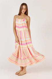 CORFU MAXI DRESS - NEON