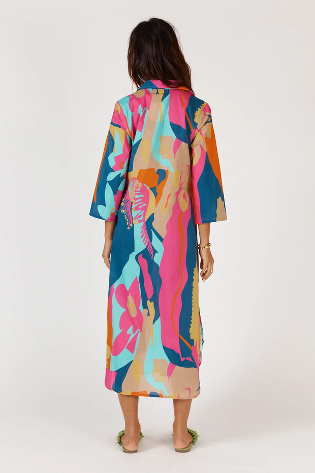 LOTUS BLOOM MIDI DRESS