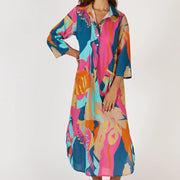 LOTUS BLOOM MIDI DRESS
