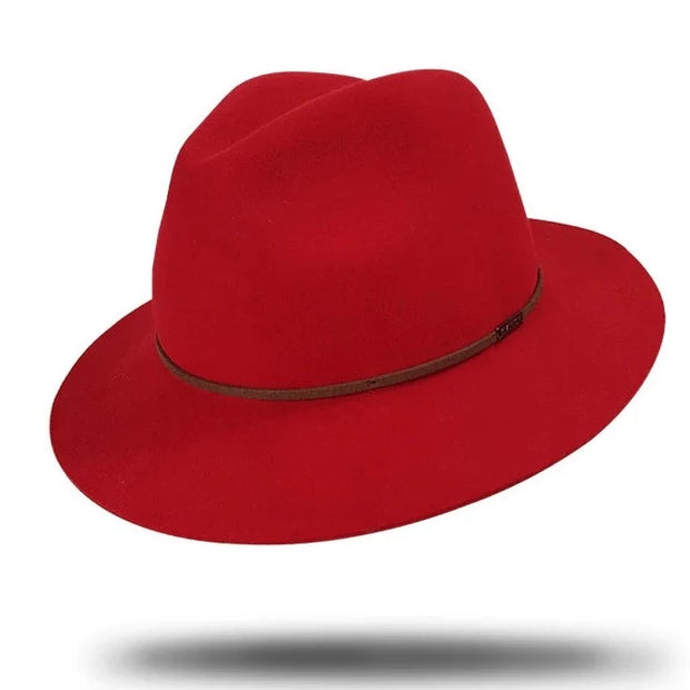 FELT FEDORA - RED