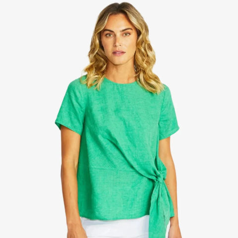 JASMINE LINEN KNOT TOP