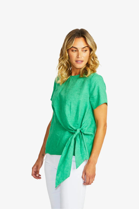 JASMINE LINEN KNOT TOP