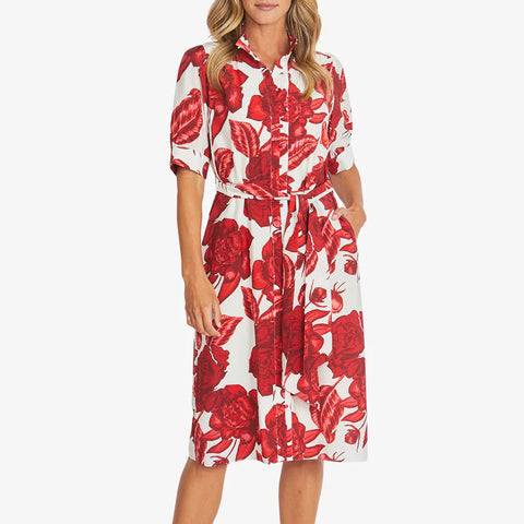 VALENCIA BELTED DRESS