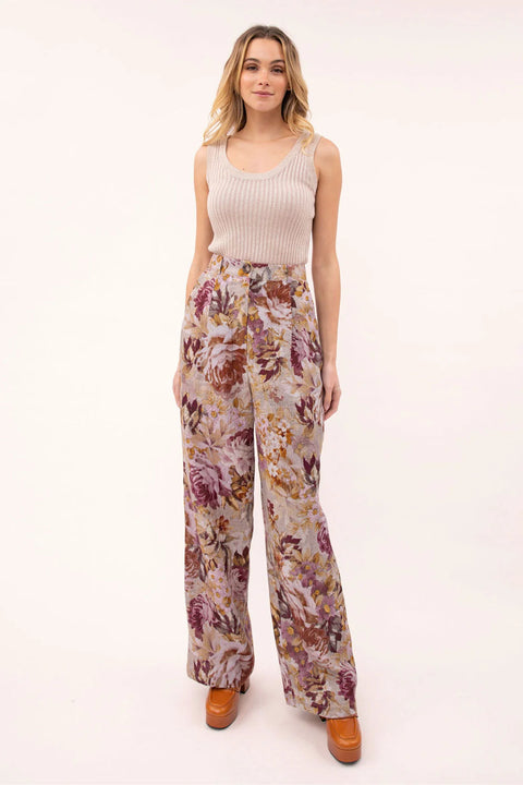 KATIE FLORAL TAILORED PANT